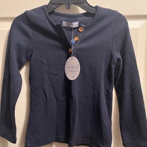 Sweet Honey boys size 8 navy Henley NWT
